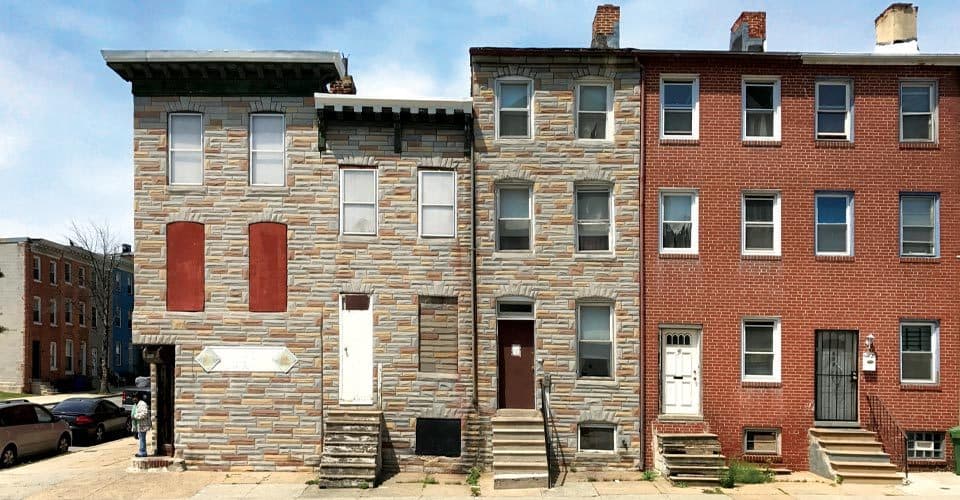 rowhouses in Baltimore