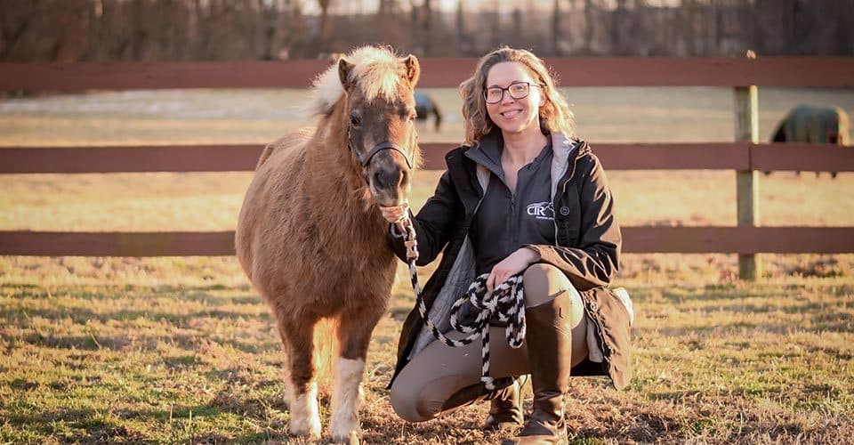 Katy Santiff poses with horse