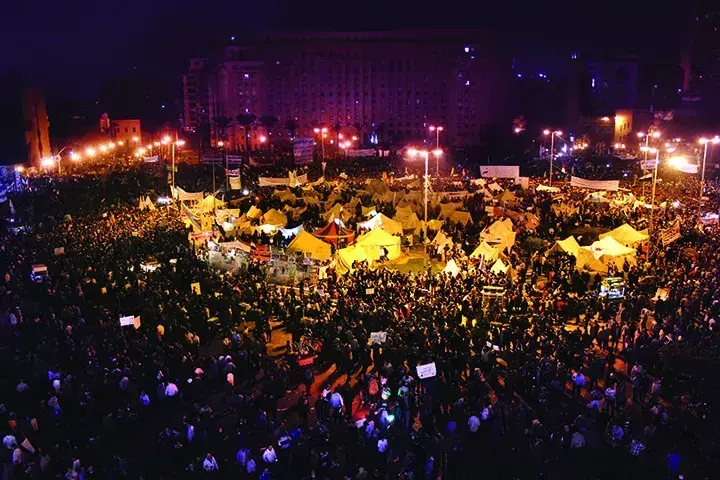 Protestors crowd Egypt’s Tahrir Square
