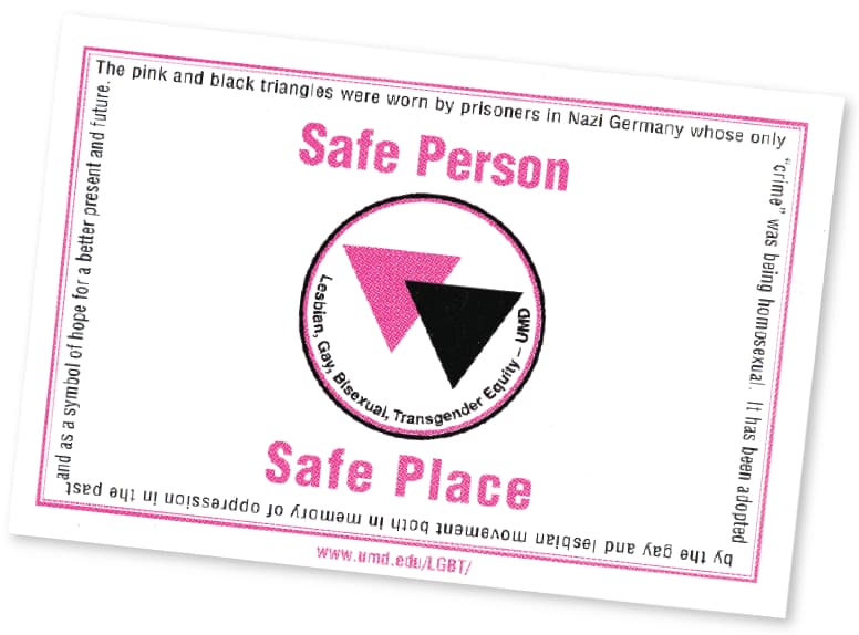 Safe Person, Safe Place card